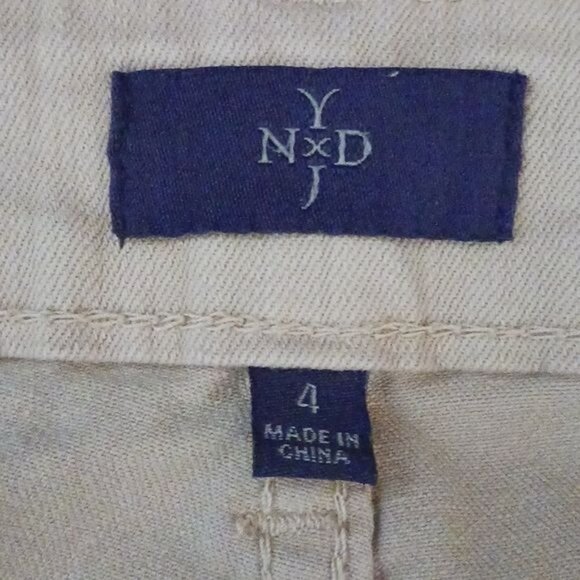 NYDJ Womens Light Tan Crop Jeans, Denim Pants, Size 4 - Picture 8 of 13